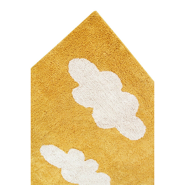 Lorena Canals Kinderkamer Vloerkleed Clouds Mustard Lorena Canals