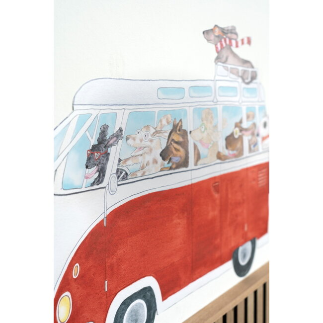 Hartendief Muurstickers Kinderkamer Rode Camper Hartendief