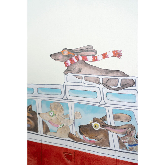 Hartendief Muurstickers Kinderkamer Rode Camper Hartendief