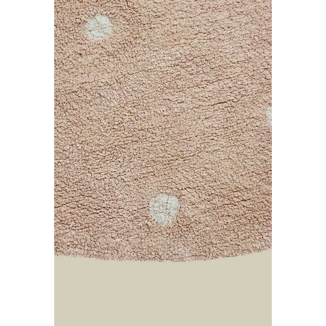 Lorena Canals Rond Kinderkamer Vloerkleed Dot Pink Lorena Canals