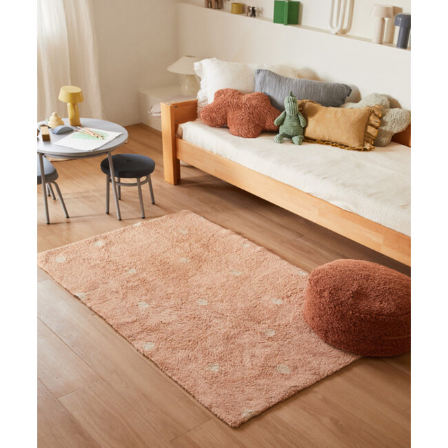 Lorena Canals Wasbaar Kinderkamer Vloerkleed Mini Dot Pink Lorena Canals