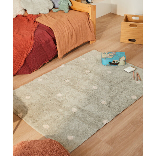 Lorena Canals Wasbaar Kinderkamer Vloerkleed Mini Blue Sage Lorena Canals