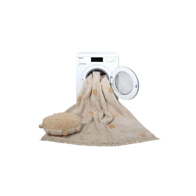 Lorena Canals Vloerkleed Kinderkamer Hippy Dots Natural Honey