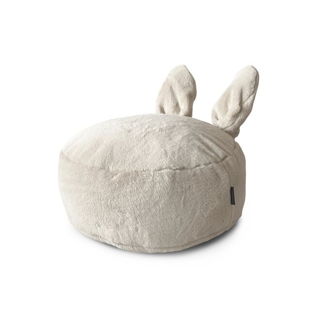 Bunny Poef Kinderkamer Fur Off White