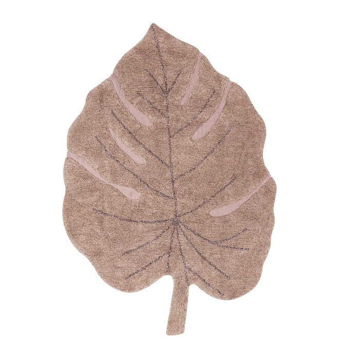 Vloerkleed Kinderkamer Monstera Leaf Nude