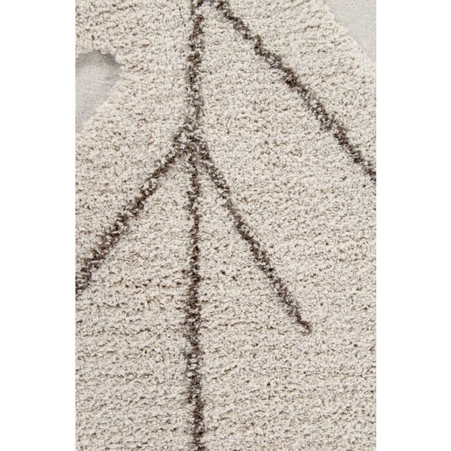 Lorena Canals Vloerkleed Kinderkamer Monstera Leaf Natural Lorena Canals