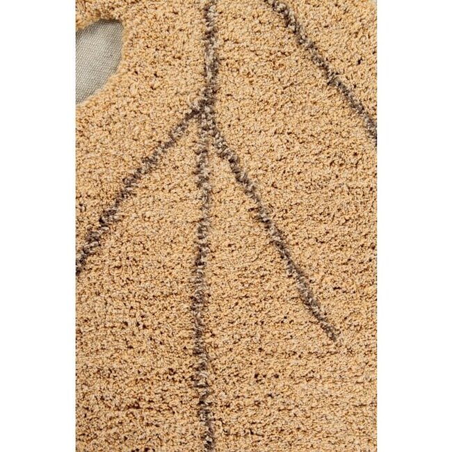 Lorena Canals Vloerkleed Kinderkamer Monstera Leaf Honey Lorena Canals