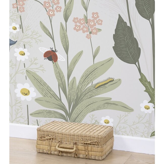 Lilipinso Paneel Behang Kinderkamer Field Of Flowers Lilipinso