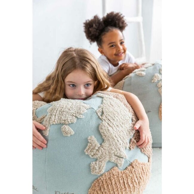 Lorena Canals Poef Kinderkamer Worldmap