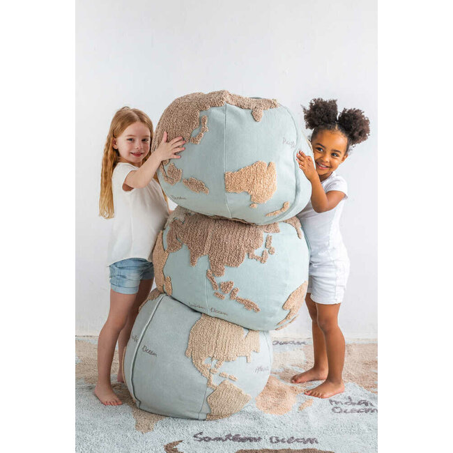 Lorena Canals Poef Kinderkamer Worldmap