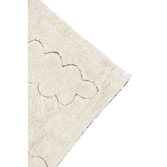 Lorena Canals Vloerkleed Kinderkamer Cloudy Naturel Rugcycled Collections 3 formaten
