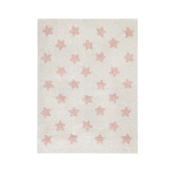 Vloerkleed Kinderkamer Stars Natural Vintage Nude