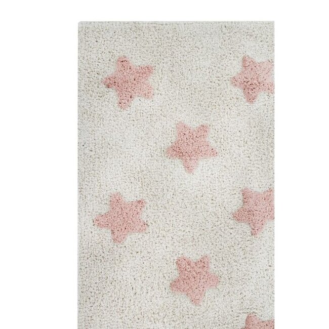 Lorena Canals Vloerkleed Kinderkamer Stars Natural Vintage Nude