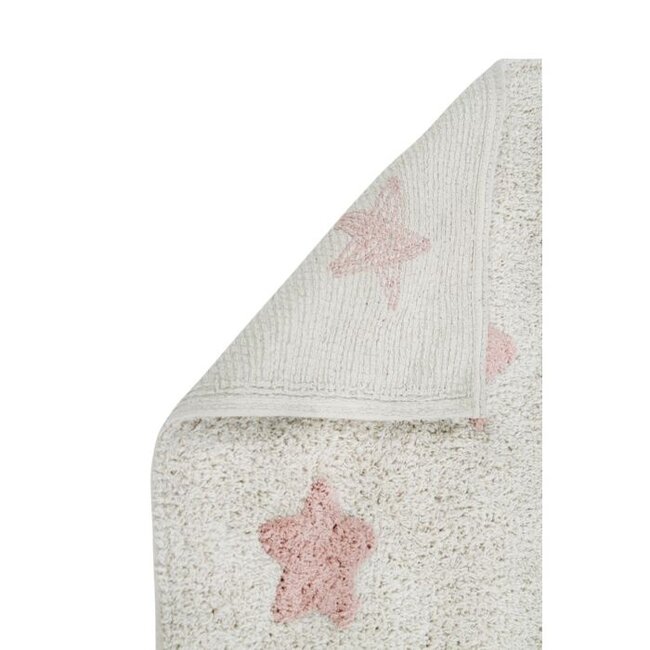 Lorena Canals Vloerkleed Kinderkamer Stars Natural Vintage Nude