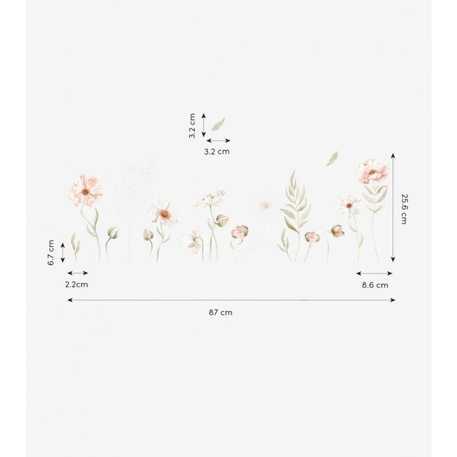 Lilipinso Kinderkamer Muurstickers Islandic Poppies Lilipinso