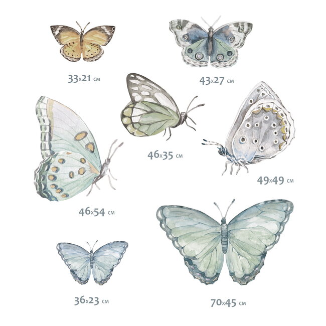 Kinderkamer Muurstickers Vlinders