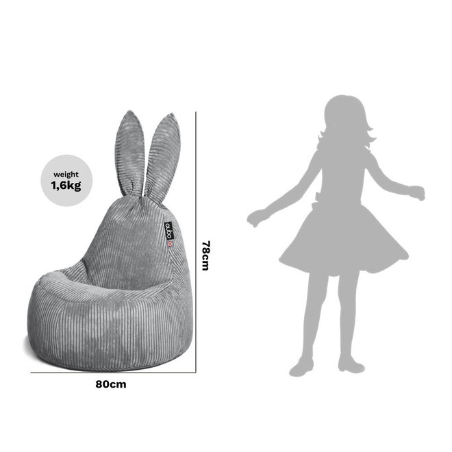 Beanbag Baby Rabbit Corduroy Moss