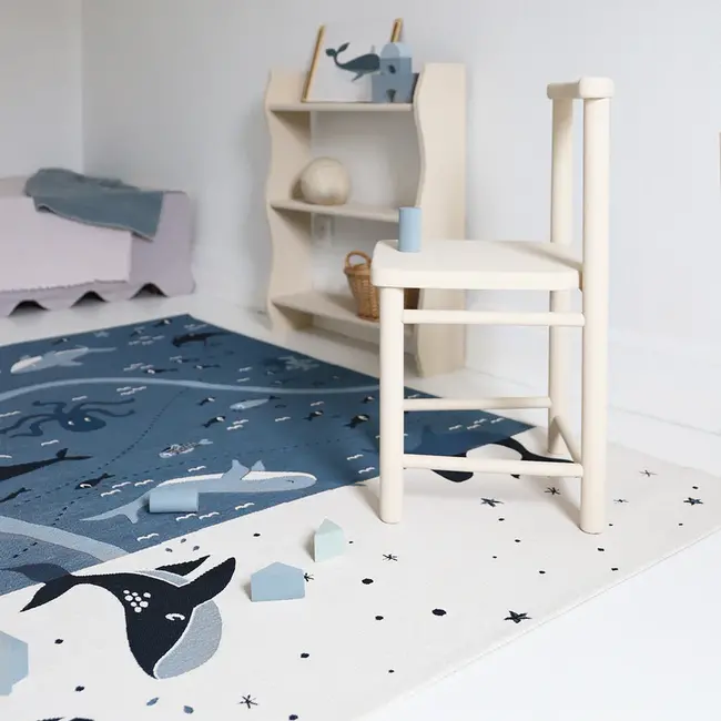 Nattiot Vloerkleed Kinderkamer Deep Blue Sea