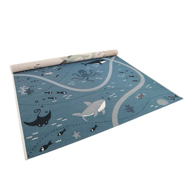 Nattiot Vloerkleed Kinderkamer Deep Blue Sea