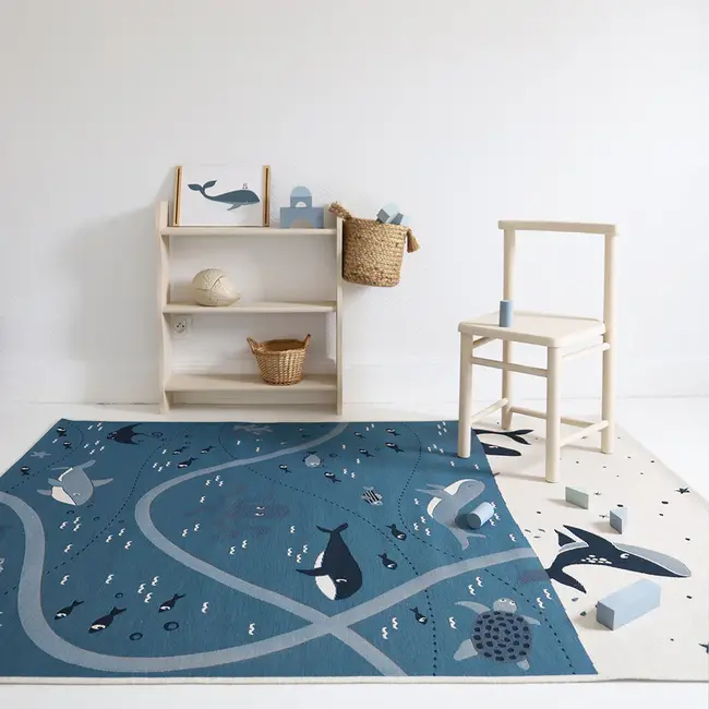 Nattiot Vloerkleed Kinderkamer Deep Blue Sea