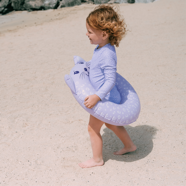 Swim Essentials Dier Zwemband Lila Panterprint Ø 55cm Swim Essentials