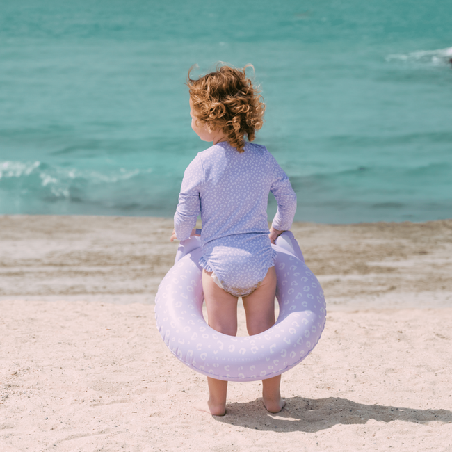 Swim Essentials Dier Zwemband Lila Panterprint Ø 55cm Swim Essentials