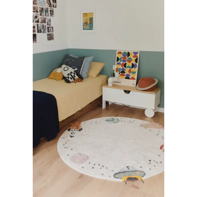 Lorena Canals Wasbaar Vloerkleed Kinderkamer Insterstellar Journey