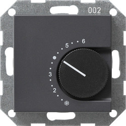 Gira kamerthermostaat 230/5 (2) A met wisseldrukcontact Systeem 55 antraciet (039628)
