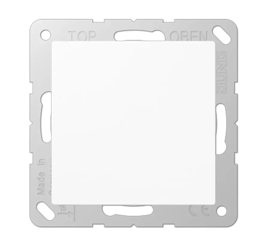 centraalplaat blinddeksel incl. draagframe A-range alpine wit (A 594-0 WW)