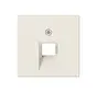 centraalplaat 1-voudig tbv RJ45 wandcontactdoos AS500 creme (A 569-1 PLUA)