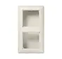 opbouwbak 2-voudig AS500 creme (AS 582 A W)