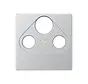centraalplaat coax/sat A-range aluminium (A 561 PLSAT AL)