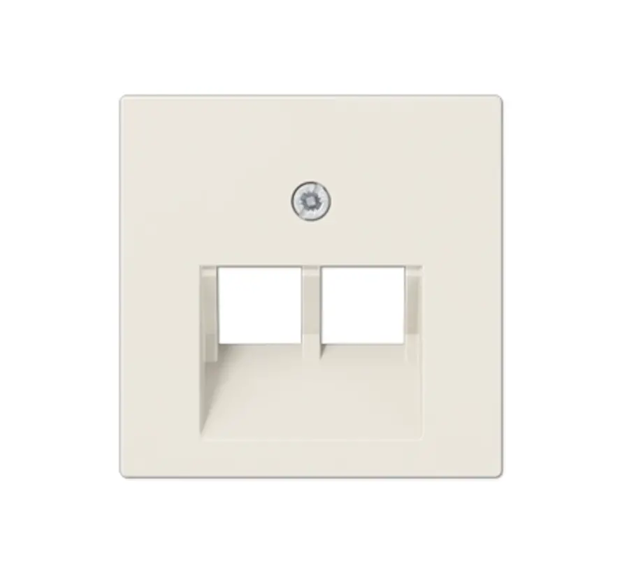 centraalplaat 2-voudig tbv RJ45 wandcontactdoos AS500 creme (A 569-2 BFPLUA)