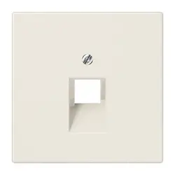 JUNG centraalplaat 1-voudig tbv RJ45 wandcontactdoos LS990 creme (LS 969-1 UA)