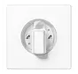 draaiknop tbv jaloezie of draaischakelaar LS990 alpine wit (LS 1941 WW)