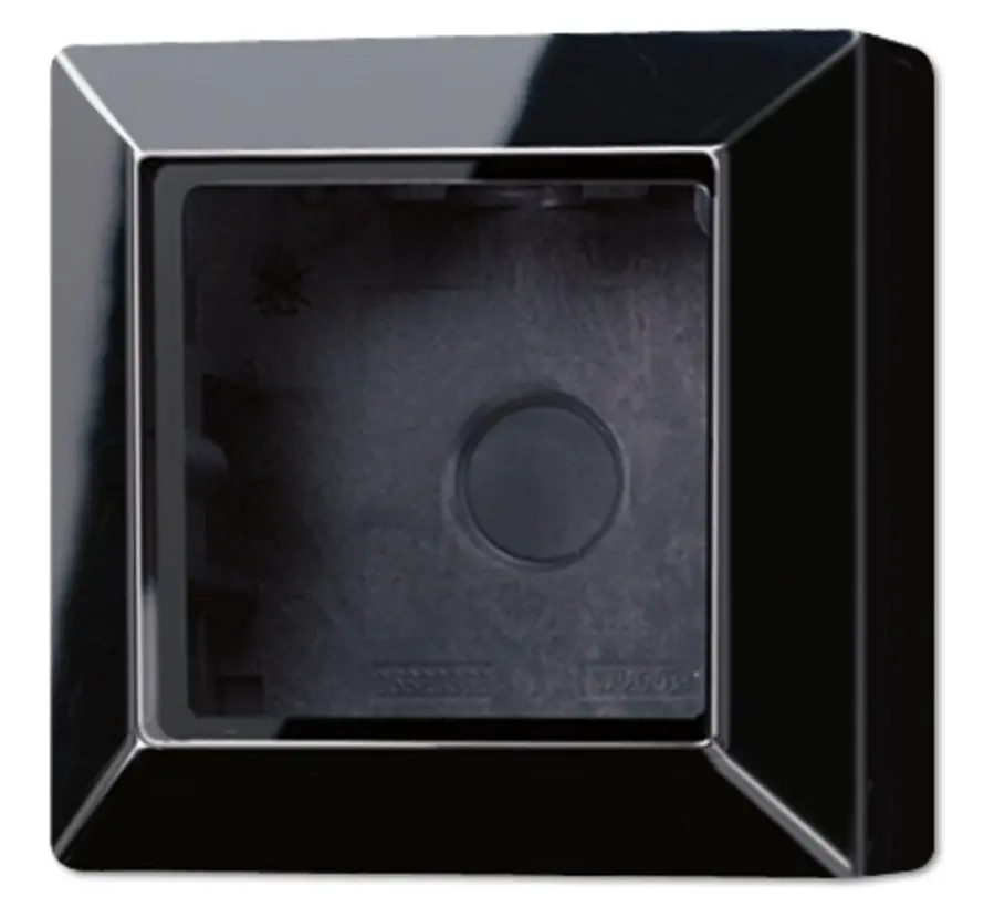 opbouwbak 1-voudig A-range zwart glans (AS 581 A SW)