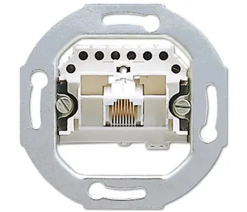 JUNG RJ45 datawandcontactdoos CAT3 1-voudig (UAE 8 UPO)