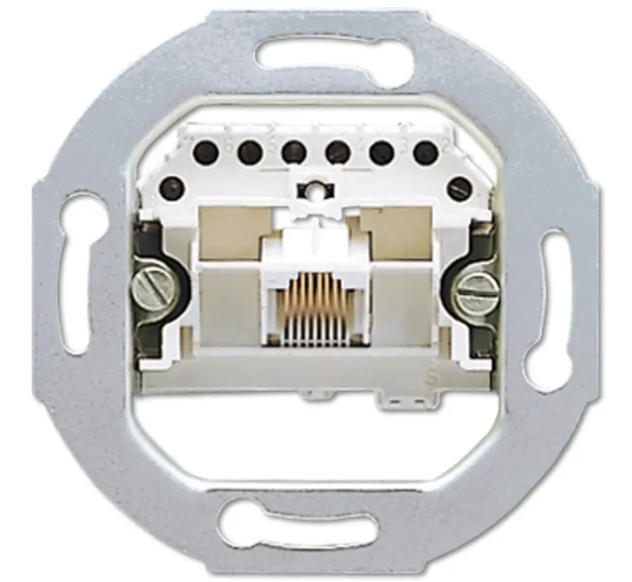 RJ45 data wandcontactdoos CAT3 1-voudig (UAE 8 UPO)