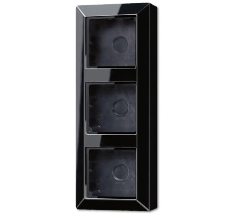 opbouwbak 3-voudig A-range zwart glans (AS 583 A SW)