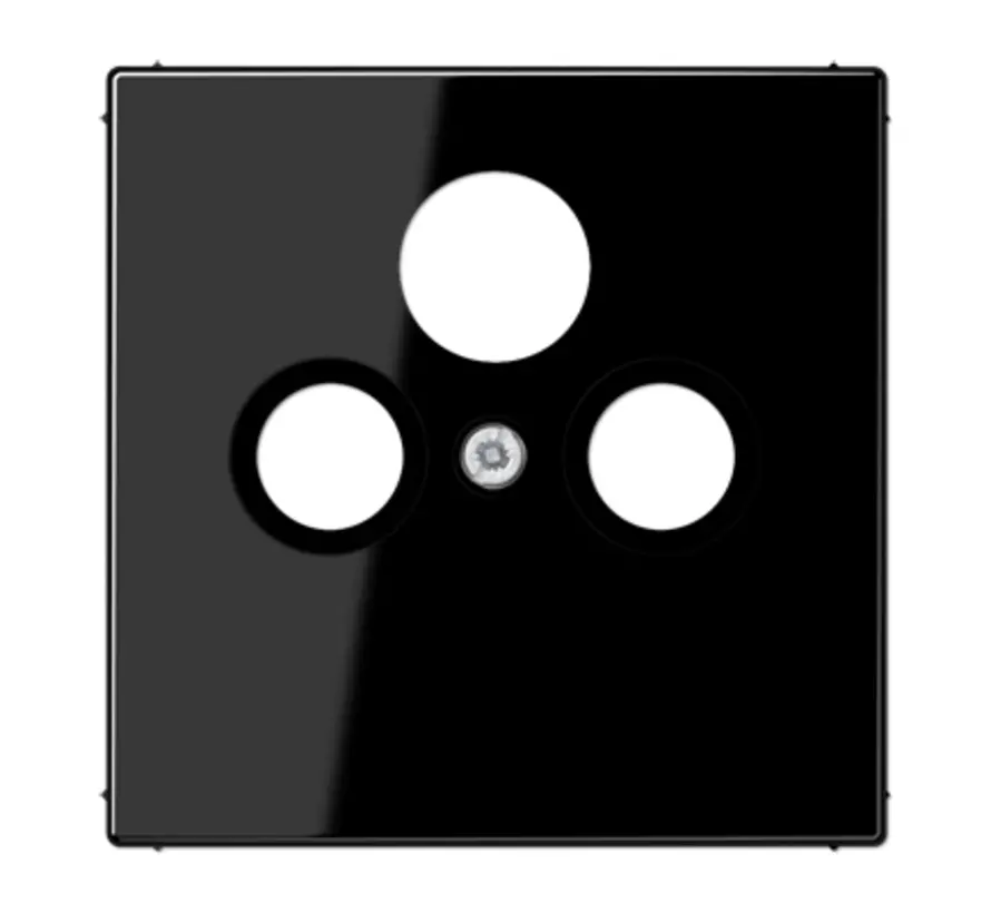 centraalplaat coax/sat LS990 zwart glans (LS 990 SAT SW)