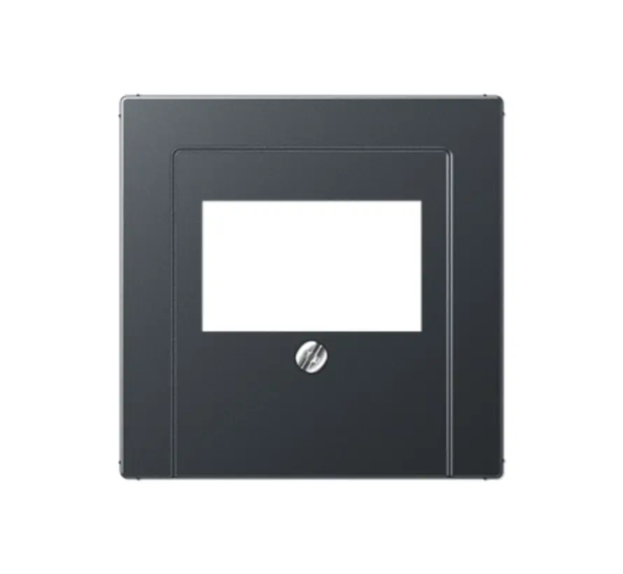 centraalplaat multimedia A-range antraciet mat (A 569 BFPLT ANM)