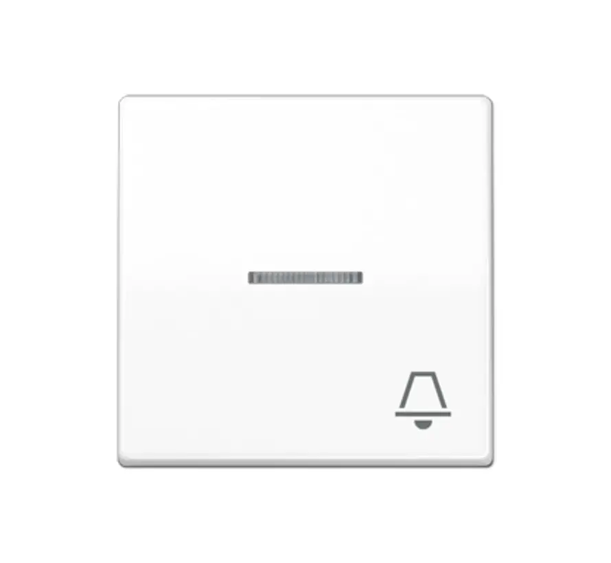 schakelwip met belsymbool en controlevenster AS500 alpine wit (AS 591 KO5K WW)