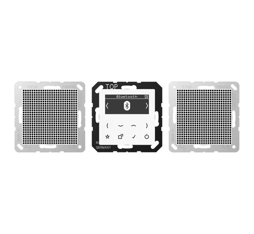 smart radio DAB+ Bluetooth set met 2 luidsprekers A-range alpine wit (DAB A2 BT WW)