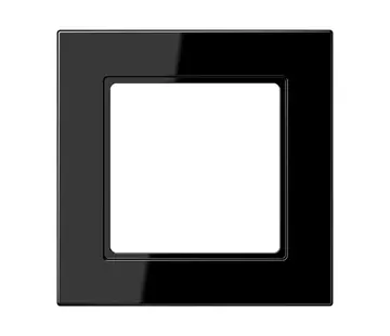 JUNG afdekraam 1-voudig A550 zwart glans (A 5581 BF SW)