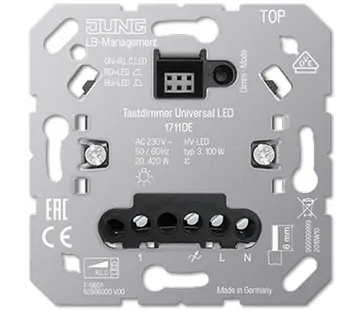 JUNG tastdimmer universeel LED (1711 DE)