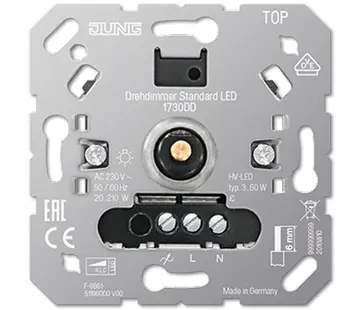 JUNG standaard LED-dimmer 3-60 Watt (1730 DD)