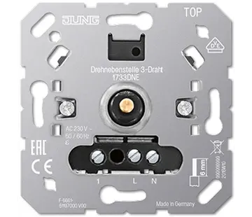 JUNG draai neventoestel 3-draads (1733 DNE)