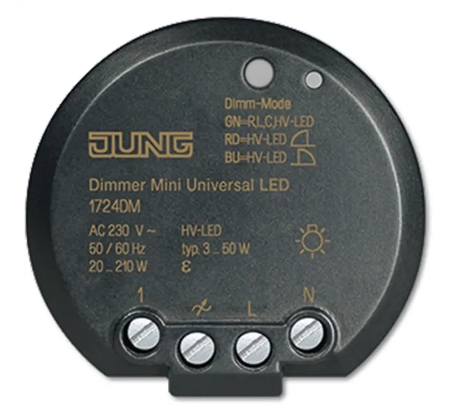 1724DM universele LED-dimmer mini 3-100 Watt (1724 DM)