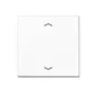 knop met pijlsymbolen tbv elektronische jaloezieactor A-range alpine wit (A 1700 P WW)