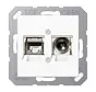 smart tv aansluitdoos A-range alpine wit (MMD A 4521 WW)